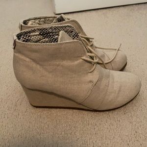 Wedge booties